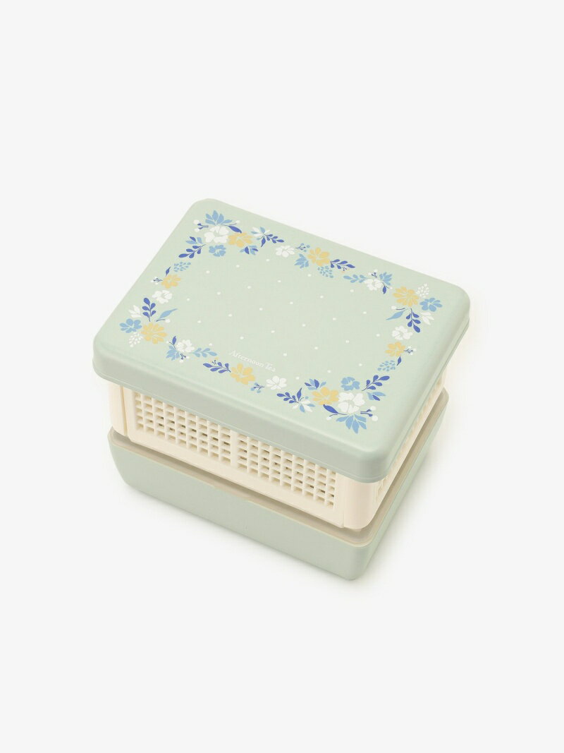 【SALE／30%OFF】フルールリヨン2段サンドイッチケース Afternoon Tea LIVING アフタヌーンティー・リビング 食器・調理器具・キッチン用品 その他の食器・調理器具・キッチン用品 グリーン【RBA_E】[Rakuten Fashion]のサムネイル