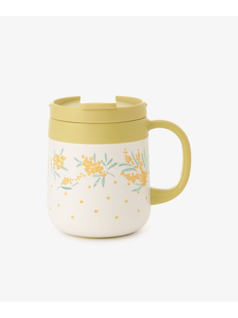 Afternoon Tea マグカップ ミモザステンレスマグカップ Afternoon Tea LIVING アフタヌーンティー・リビング 食器・調理器具・キッチン用品 グラス・マグカップ・タンブラー イエロー[Rakuten Fashion]