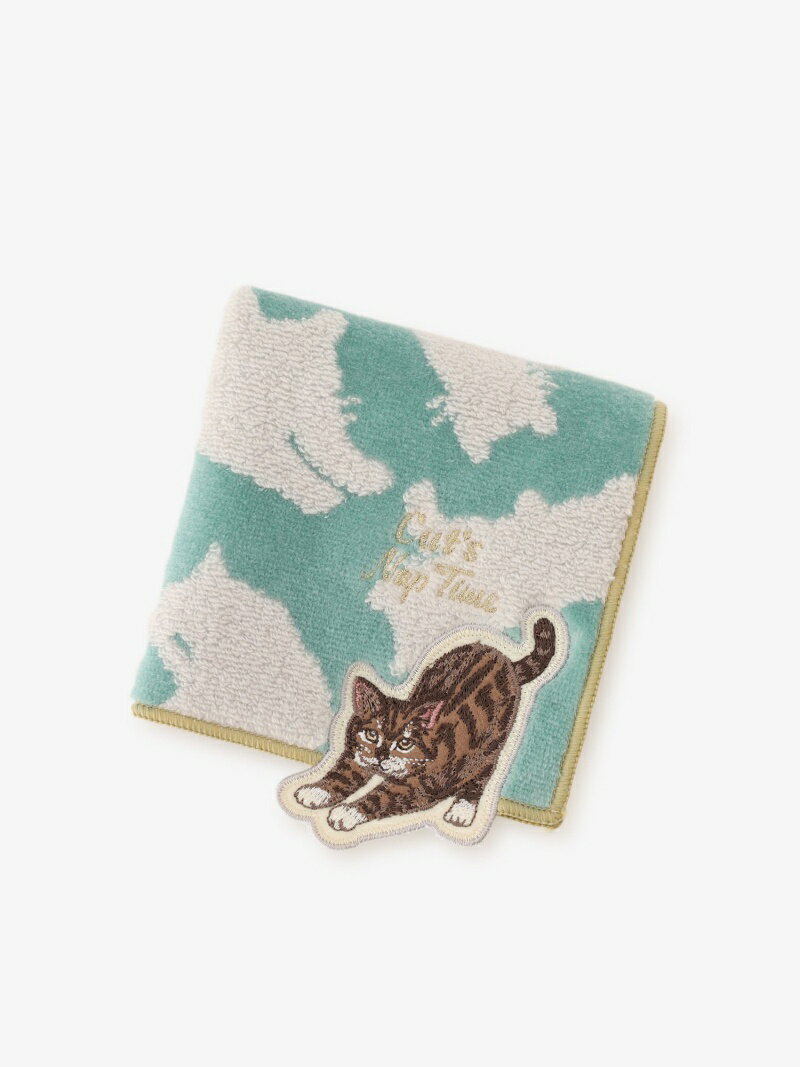 ミニタオル/Cat's NapTime Afternoon Tea アフタヌーンティー・リビング ファッション雑貨 ハンカチ・ハンドタオル グリーン[Rakuten Fashion]のサムネイル