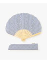 【SALE/30%OFF】幾何学レース扇子 Afternoon Tea LIVING アフタヌーンティー・リビング ファッション雑貨 その他のファッション雑貨 ...