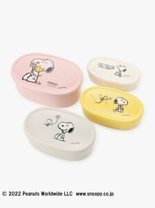 保存容器4個セット/PEANUTS Afternoon Tea アフタヌーンティー・リビング 生活雑貨 キッチン/ダイニング[Rakuten Fashion]