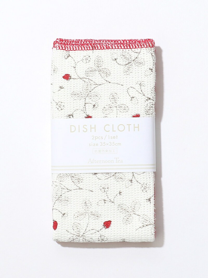 【SALE／50%OFF】ストロベリーディッシュクロス2枚セット Afternoon Tea LIVING アフタヌーンティー・リビング 食器・調理器具・キッチン用品 その他の食器・調理器具・キッチン用品 レッド ベージュ【RBA_E】[Rakuten Fashion]のサムネイル