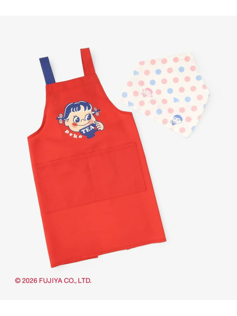 Gingham Aprons - キッズエプロン/Peko Afternoon Tea LIVING アフタヌーンティー・リビング 食器・調理器具・キッチン用品 エプロン レッド[Rakuten Fashion]