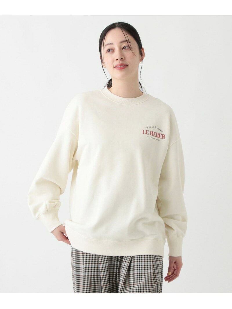 【SALE／30%OFF】プリント裏毛ミドル丈プルオーバー Afternoon Tea LIVING