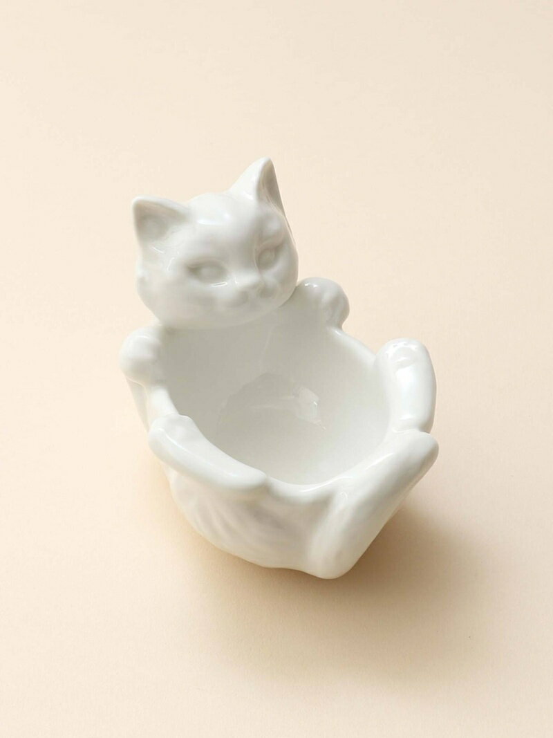 Cat's NapTime/ネコ型ミニボウル Afternoon Tea アフタヌーンティー・リビング 食器・調理器具・キッチン用品 その他の食器・調理器具・キッチン用品 ホワイト ブラック ベージュ[Rakuten Fashion]のサムネイル