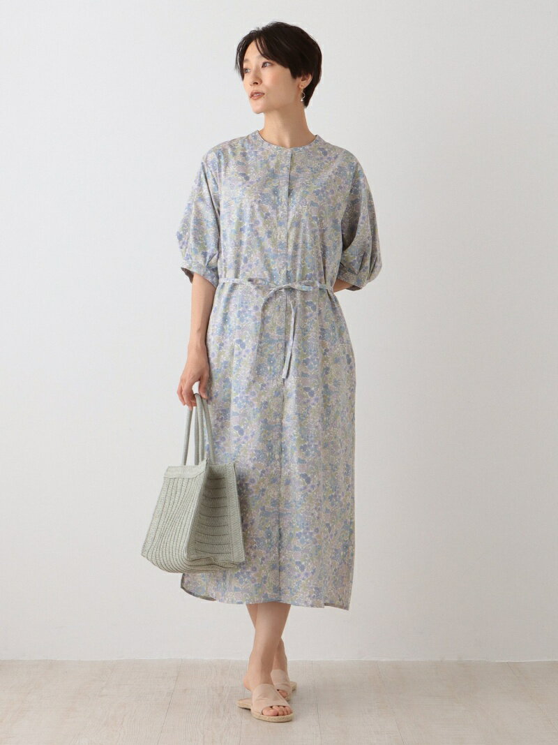 シャツワンピース/リバティプリント Afternoon Tea LIVING アフタヌーンティー・リビング ワンピース・ドレス ワンピース パープル ネイビー【送料無料】[Rakuten Fashion]のサムネイル