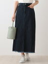 【SALE/30%OFF】オーガビッツデニムロングスカート Afternoon Tea LIVING アフタヌーンティー・リビング パンツ その他のパンツ ブル...