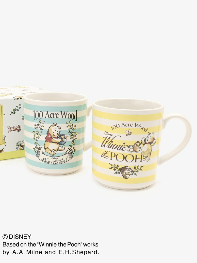 マグカップぺアセット/ディズニーコレクション・Winnie the Pooh Afternoon Tea アフタヌーンティー・リビング 食器・調理器具・キッチン用品 グラス・マグカップ・タンブラー イエロー【送料無料】[Rakuten Fashion]のサムネイル