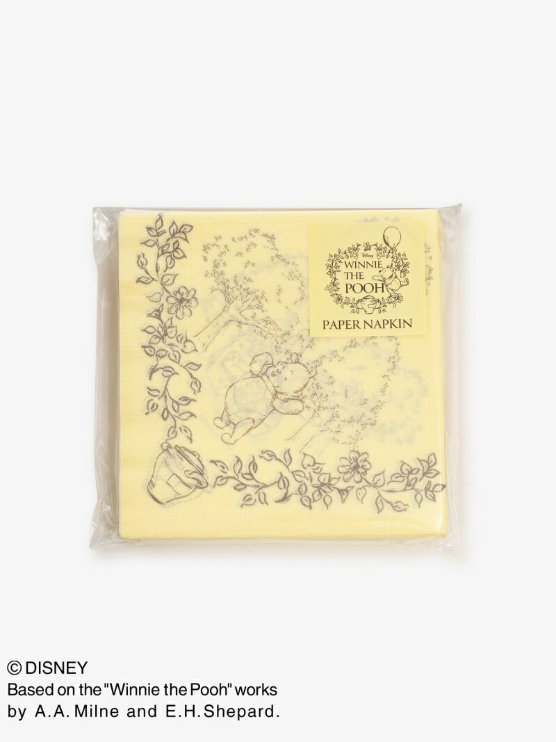 ペーパーナプキン/ディズニーコレクション Winnie the Pooh Afternoon Tea LIVING アフタヌーンティー リビング 食器 調理器具 キッチン用品 ランチョンマット テーブルクロス イエロー Rakuten Fashion