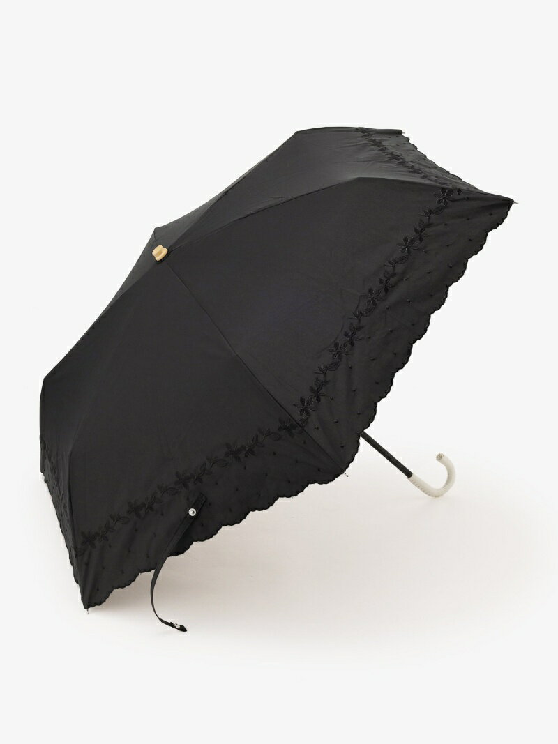 ヘムフラワー晴雨兼用折りたたみ傘日傘