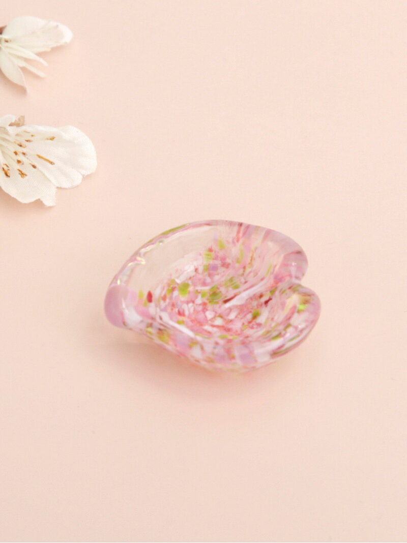 【SALE／30%OFF】江戸硝子桜花びら型薬味入れ Afternoon Tea LIVING アフタヌーンティー・リビング 食器・調理器具・キッチン用品 その他の食器・調理器具・キッチン用品 ピンク【RBA_E】[Rakuten Fashion]のサムネイル