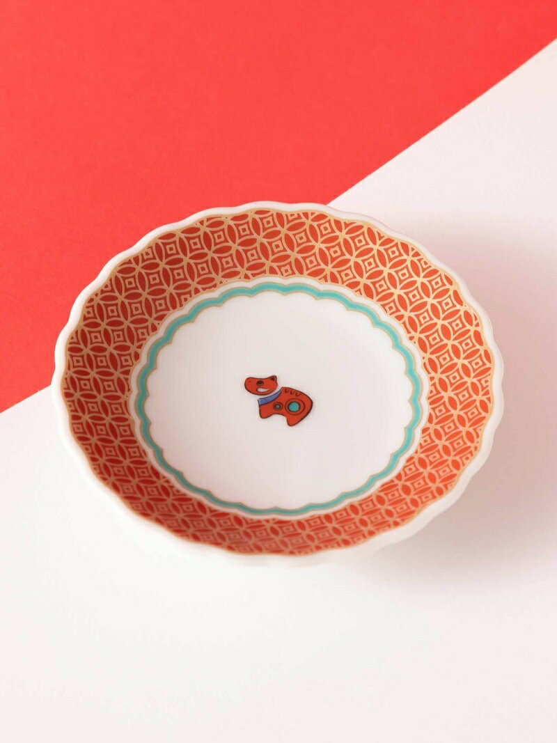 九谷焼縁起物モチーフ豆皿 Afternoon Tea LIVING アフタヌーンティー・リビング 食器・調理器具・キッチン用品 その他の食器・調理器具・キッチン用品 ホワイト レッド[Rakuten Fashion]のサムネイル