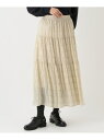【SALE/37%OFF】シャーリングティアードスカート Afternoon Tea LIVING アフタヌーンティー・リビング パンツ その他のパンツ ブラッ...