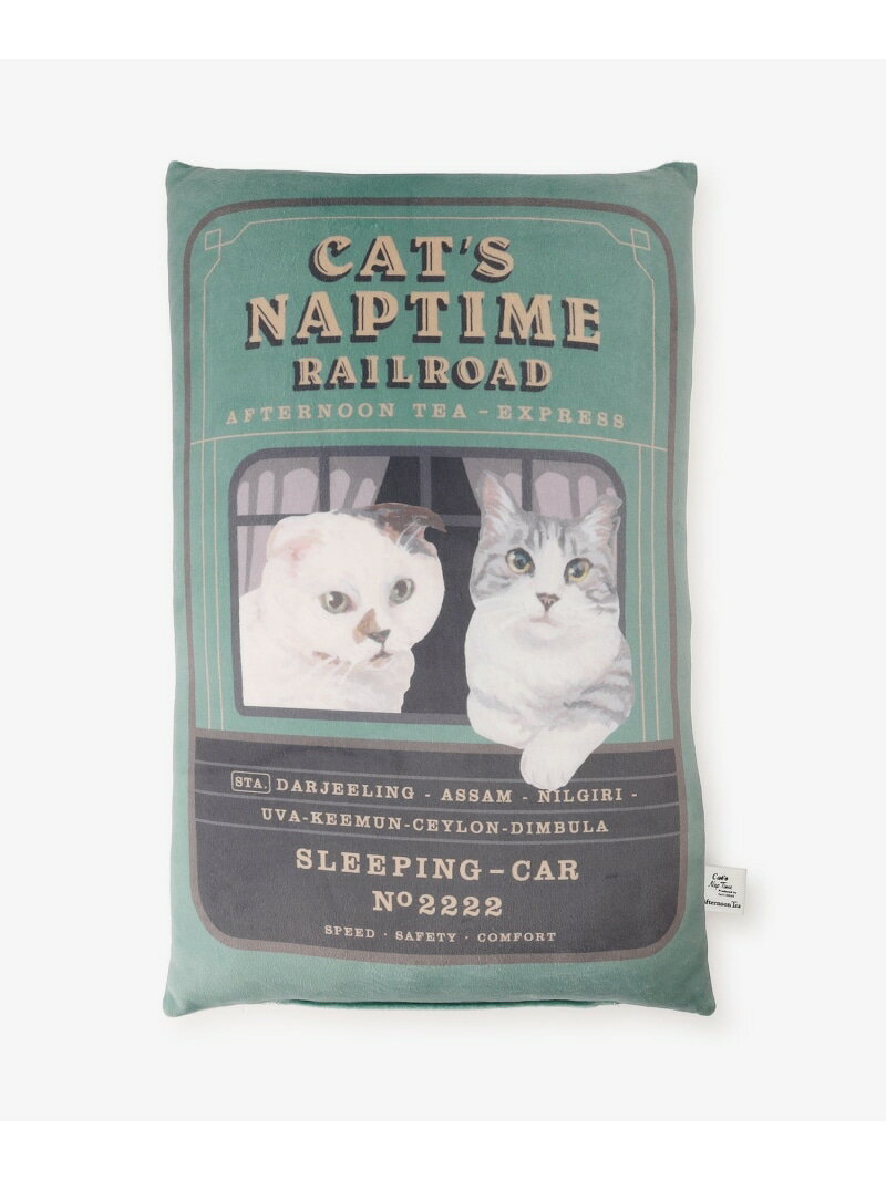 【SALE／37%OFF】クッション/Cat s NapTime Afternoon Tea LIVING アフタヌーンティー・リビング インテリア・生活雑貨 カーペット・ラグ・マット グリーン【RBA_E】[Rakuten Fashion]