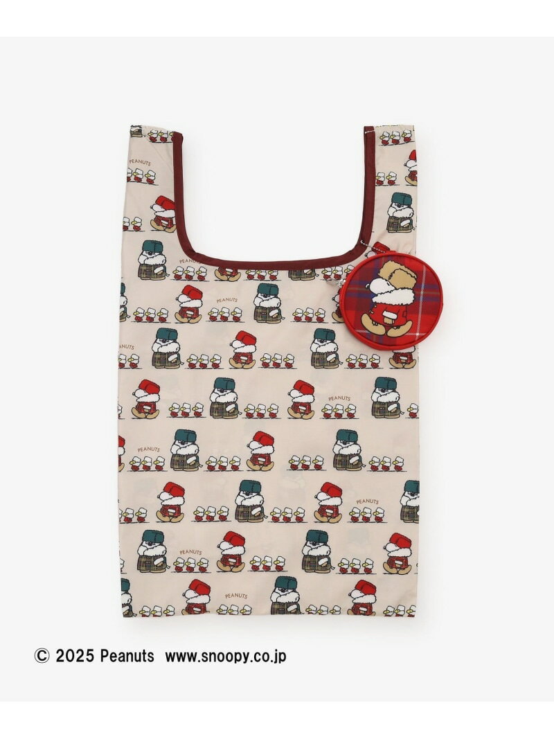 ポーチ付きショッピングバッグ/PEANUTS/Afternoon Tea Original Tartans Afternoon Tea LIVING アフタヌーンティー・リビング バッグ エコバッグ・サブバッグ ベージュ[Rakuten Fashion]のサムネイル