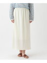 【SALE/30%OFF】リップルカットスカート Afternoon Tea LIVING アフタヌーンティー・リビング パンツ その他のパンツ ホワイト ブラ...