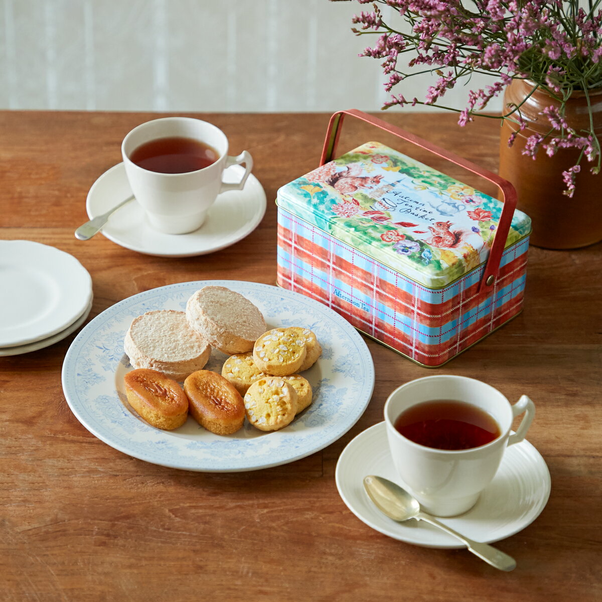 オータムティータイムバスケット【アフタヌーンティー・ティールーム　ギフト　紅茶　ギフト　焼き菓子　ギフト　　ギフト】 ギフト 人気 詰め合わせ 人気