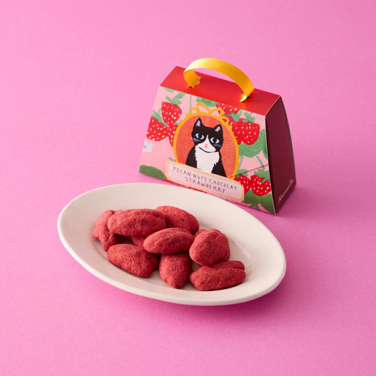 ピーカンナッツショコラ　ストロベリー【アフタヌーンティー・ティールーム】ピーカンナッツショコラ プチギフト 人気 アフタヌーンティー】のサムネイル