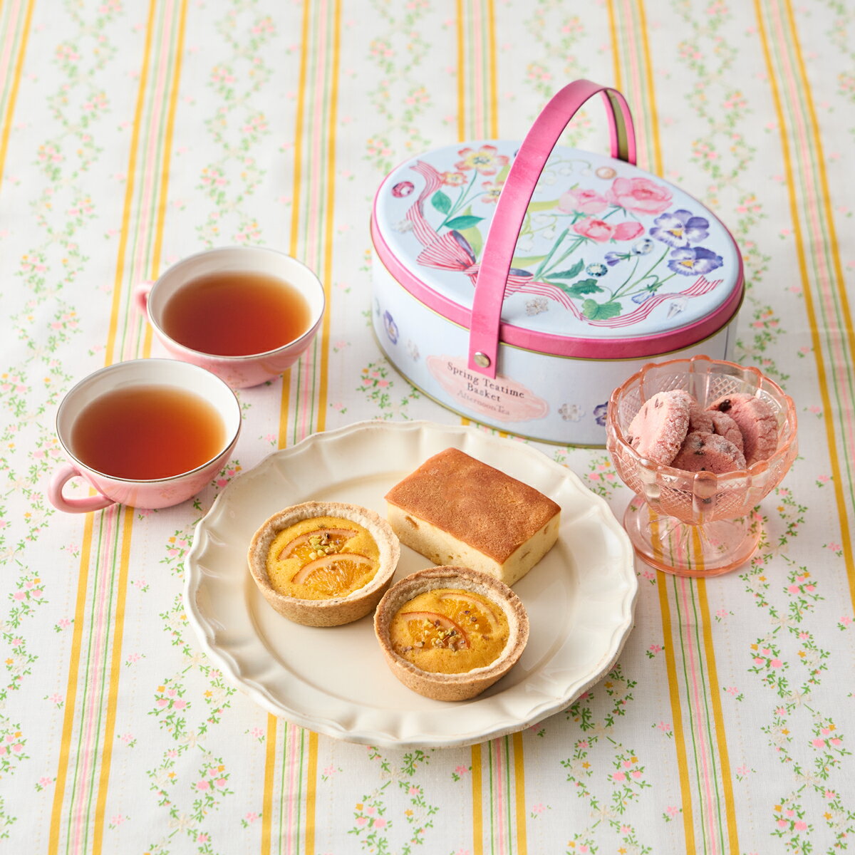 スプリングティータイムバスケット【アフタヌーンティー・ティールーム】【スプリング ギフト 紅茶 焼き菓子 詰め合わせ】のサムネイル
