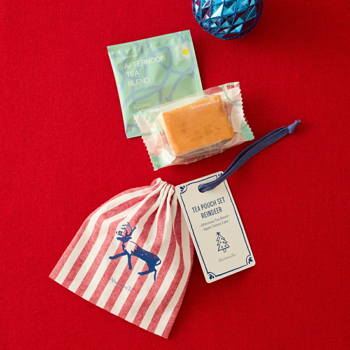 ティーポーチセット（トナカイ）【アフタヌーンティー・ティールーム】【プチギフト　紅茶　ギフト　ポーチ　 アフタヌーンティー】のサムネイル