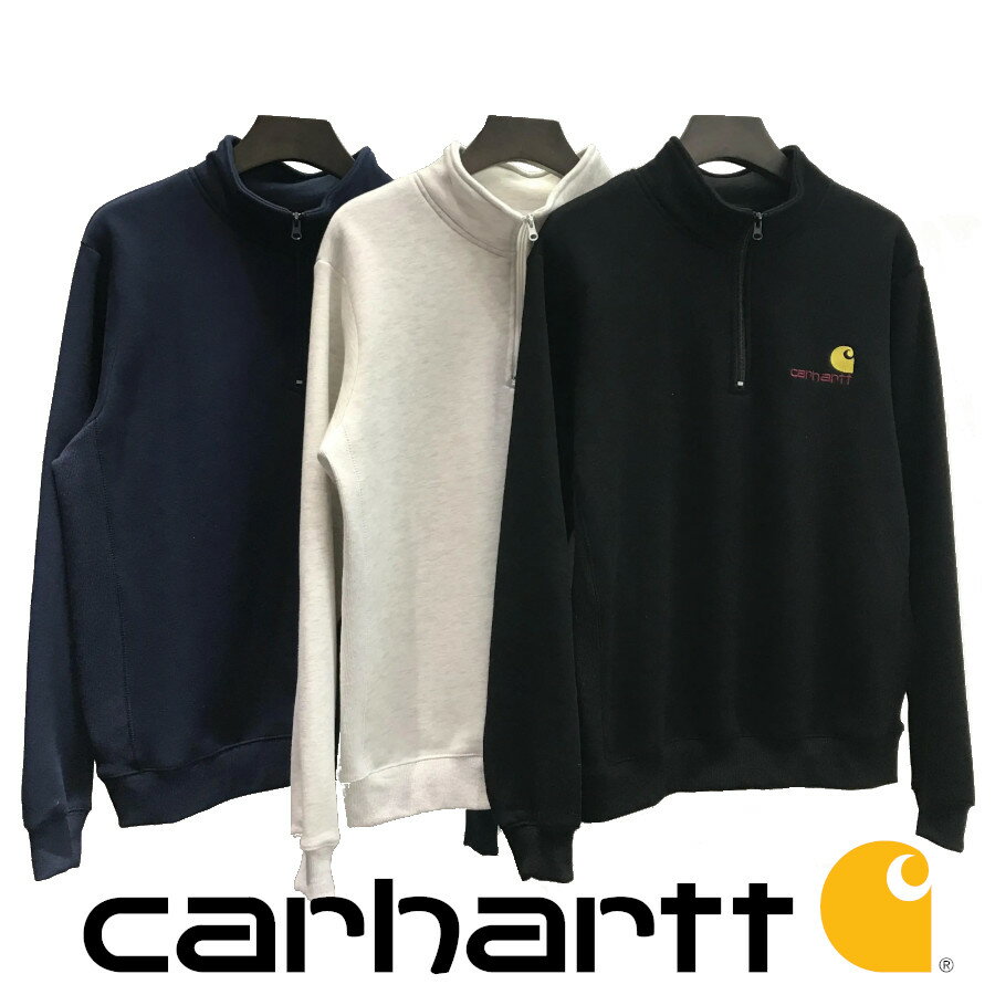 カーハート トレーナー メンズ 【お買い物マラソンxポイントアップ10倍】 カーハート トレーナー 男女兼用 厚手 Carhartt 長袖 刺繍 プルオーバー 無地 裏起毛