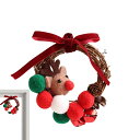 玄関用クリスマスリース クリスマス装飾 ガーランド 北欧風 玄関ドア フロア 壁飾り クリスマス飾リ 壁掛け 屋外 鮮やかな クリスマスデコレーション リビング ホテル 玄関 お店装飾 花輪 窓 階段 屋外屋内パーティー 家 開店祝い ギフト 贈り物 おしゃれ プレゼント