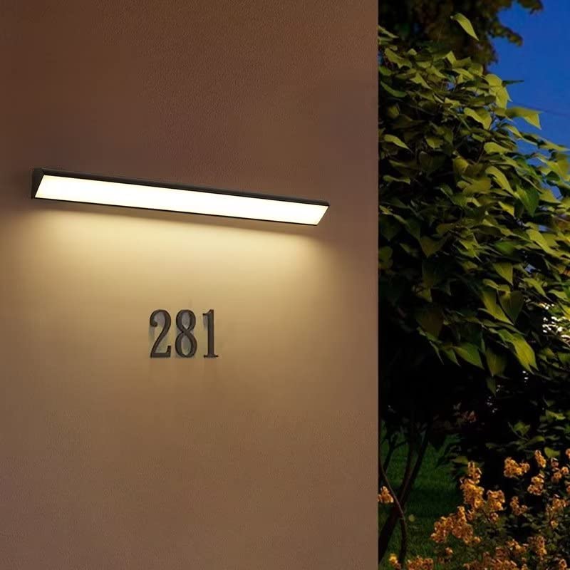 Rakuten - 表札灯 門柱灯 防水ブラケットライト LEDガーデンライト 壁掛け照明 モダン 玄関灯 防水 防雨型 IP65 外灯 玄関ライト 屋外屋内兼用 玄関 壁掛け外灯 工事必要 ウォームホワイ ブラック ホワイト 40CM/60CM/90CM120CM/150CM プレゼント ギフト 贈り物 送料無料