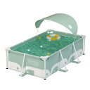 【2025新登場】【屋根付き】家庭用大型プール 四角い 折り畳み 子供用 持ち運び便利 水遊び場 家庭用 ファミリー 屋内用 お庭 猛暑対策 空気入れ不要 簡単収納 環境に優しい 安定性 耐久性 内径280*180*74CM プレゼント ギフト 贈り物 送料無料