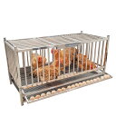 【フードボウル/ウォーターボウル/エッグトレイ付き】ステンレス鋼 鶏用ケージ 鶏小屋 大きな鶏小屋 大型 鶏かご 産卵 バルコニー チキンケージ 自家繁殖鶏ケー...
