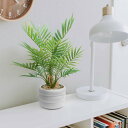 【鉢付き】フェイクグリーン 卓上 ミニ 人工観葉植物 フェイク 熱帯ヤシの木 高さ40CM おしゃれ インテリア 雑貨 世話いらず 水やり不要 玄関 オフィス ...