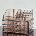 化粧品収納ボックス 化粧台ジュエリーボックス 透明メイクボックス 大容量 頑丈 耐久性 整理しやすい 引き出しアクセサリー/メイクボックス 透明アクリル アクリ...