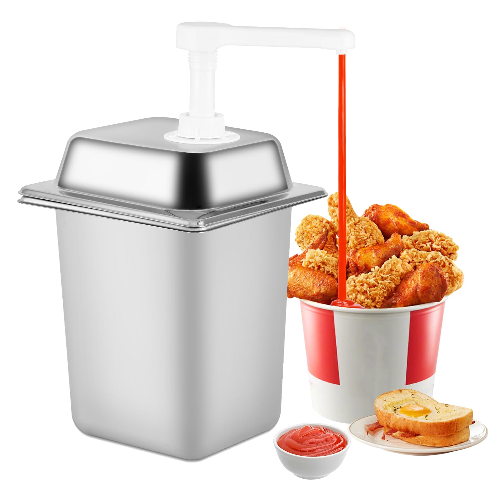 ソースディスペンサーポンプ 調味料ポンプステーション ソースポンプボトル ソースディスペンサー ステ..