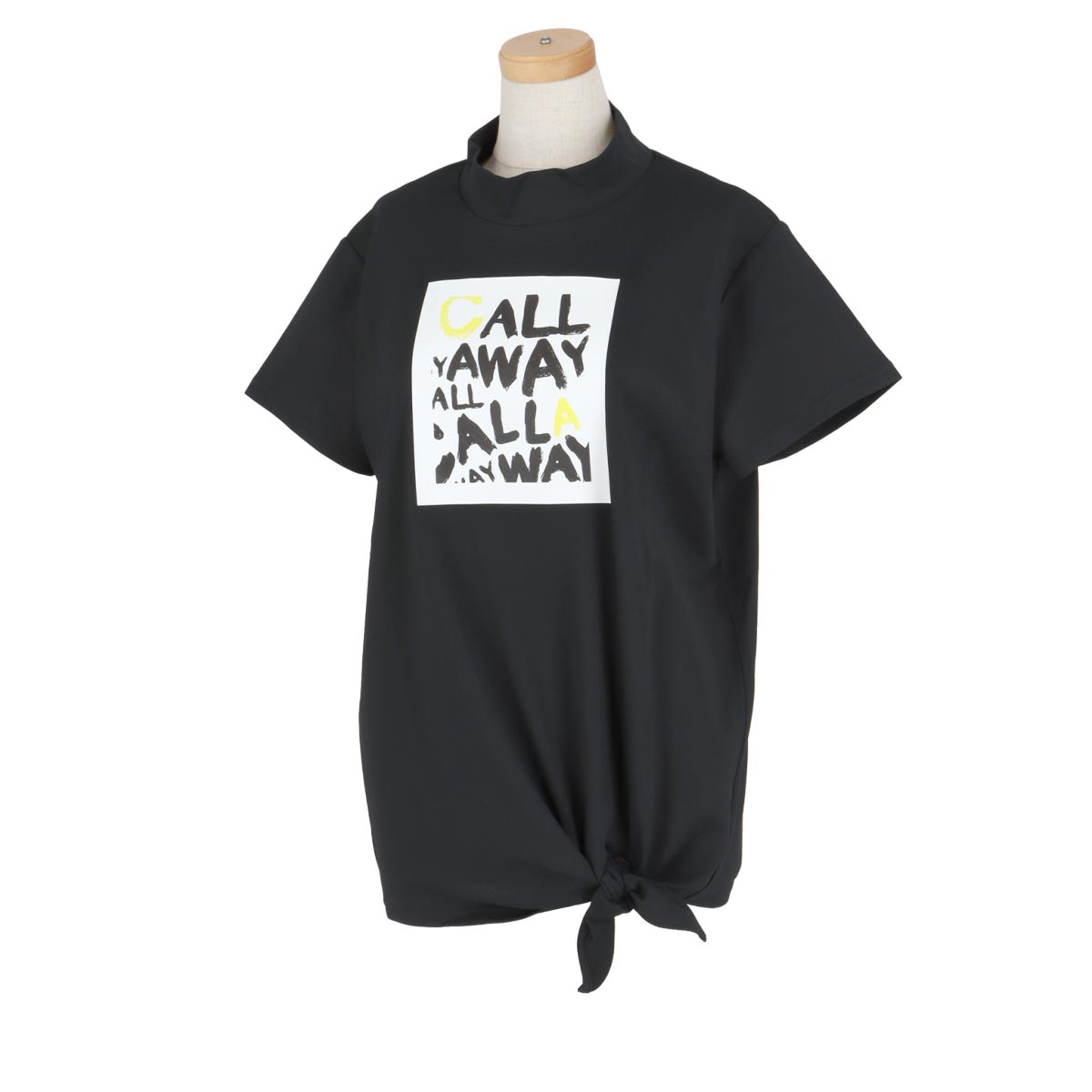 【ブラックフライデー♪最大10000円割引クーポン先行配布中！】　【60％OFF】 キャロウェイ レディース 鹿の子 ロゴデザイン ストレッチ 半袖 モックネックシャツ C24134213 [2024年モデル] ゴルフウェア [春夏モデル] 特価