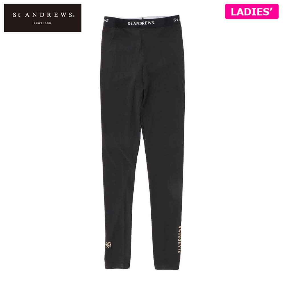 セントアンドリュース レディース UV 裏起毛 レギンス 042-5284050 010 ブラック ゴルフウェア [2025年..
