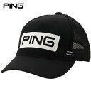 ピン 【連休中も休まず営業！】PING ピン メンズ CANDY BAR MESH CAP キャンディバーメッシュキャップ HW-U206 35343-02 Black ゴルフウェア