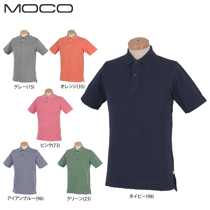 モコ メンズ 鹿の子 半袖 ポロシャツ 21-2191445 ゴルフウェア [春夏モデル 87％OFF] 特価 【あす楽対応】