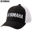 ヤマハ メンズ ハーフメッシュ キャップ Y22CP2 BKW ブラック×ホワイト ゴルフウェア