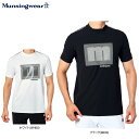 マンシングウェア メンズ 幾何学ロゴプリント 半袖 モックネックシャツ MEMTJA11 [2022年モデル] ゴルフウェア [春夏モデル 50％OFF] 特価　【あす楽対応】 その1