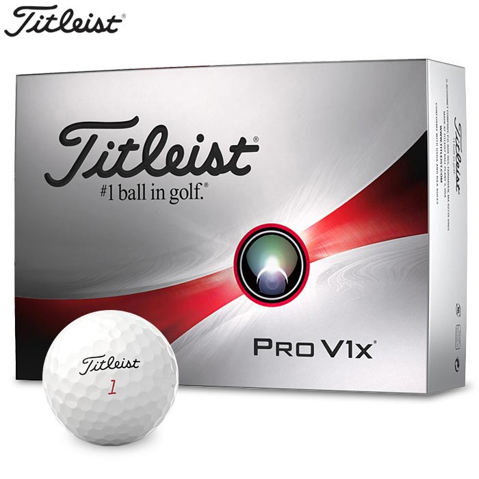 [2023年モデル] タイトリスト PRO V1x プロV1x ゴルフボール　1ダース（12球入り）　ホワイト　【あす楽対応】