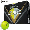 ダンロップ SRIXON スリクソン Z-STAR DIVIDE ゼットスター ディバイド ゴルフボール 1ダース （12球入り） イエロー/ホワイト 　