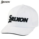 ダンロップ SRIXON スリクソン メンズ ツアープロモデル キャップ SMH3130X ホワイトブラック ゴルフウェア [2023年モデル] その1