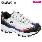 スケッチャーズ レディース GO GOLF D'LITES ディーライツ スパイクレス ゴルフシューズ 123998 WBMT WHITE/BLACK/MULTI 特価　【あす楽対応】