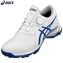 【連休中も休まず営業！】ASICS アシックス メンズ GEL-ACE PRO M BOA ゲルエース プロ M ボア ソフトスパイク ゴルフシューズ 1111A229 103 ホワイト×アシックスブルー　【あす楽対応】