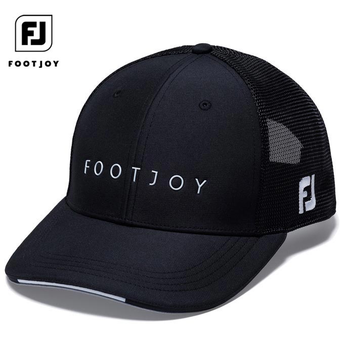 ●商品発送についてFOOTJOY フットジョイ メンズ FOOTJOY ワーディング メッシュキャップ FH24AML 0 ブラック　2024年モデル FOOTJOYワーディングを正面に配置したメッシュキャップ。後頭部に目の細かいメッシュを採用し、髪の毛の飛び出しを軽減しつつ、通気性を確保。 素材 メイン：ポリエステル97％、ポリウレタン3％メッシュ：ポリエステル100％ サイズ フリー 発売 2024年4月 商品在庫につきまして 在庫管理システム連動により、当店が運営する複数ショッピングサイトと共有の設定になっております。 数分間隔での在庫情報更新になりますのでご注文のタイミングによりましては、設定に誤差が生じる場合があります。 その際にはご案内をさせて頂きますので予めご了承願います。