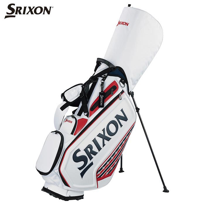 ダンロップ [2024年モデル] ダンロップ SRIXON スリクソン メンズ プロモデル スタンド キャディバッグ GGC-S200L ホワイト　【あす楽対応】