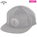 【全品P10倍+最大10000円OFFクーポン配布中♪】7/10まで 【62%OFF】 キャロウェイ レディース モチーフ刺繍 フラットブリム キャップ C23...