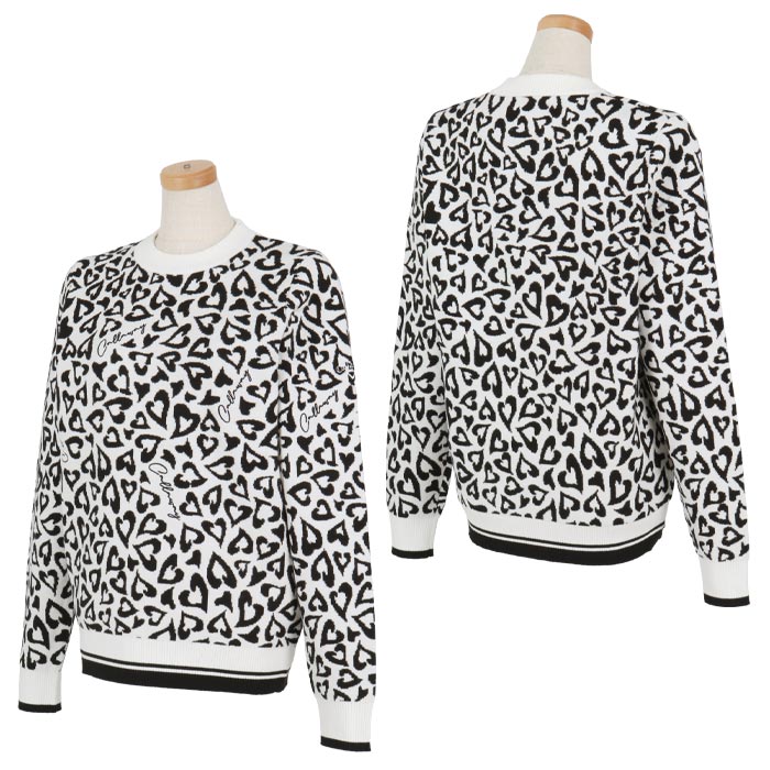 【ブラックフライデー♪最大10000円割引クーポン先行配布中！】　【50％OFF】 キャロウェイ レディース レオパード柄 ジャカード 長袖 クルーネック セーター C24218206 ゴルフウェア [2024年秋冬モデル] 特価