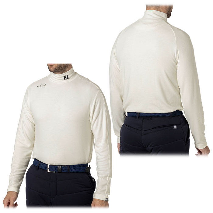 【ほぼ全品P10倍＋秋冬ウェア10％割引クーポン！】11/10まで　【50％OFF】 フットジョイ メンズ 起毛生地 保温 長袖 モックネックシャツ FJ-F24-S08 ゴルフウェア [2024年秋冬モデル] 特価