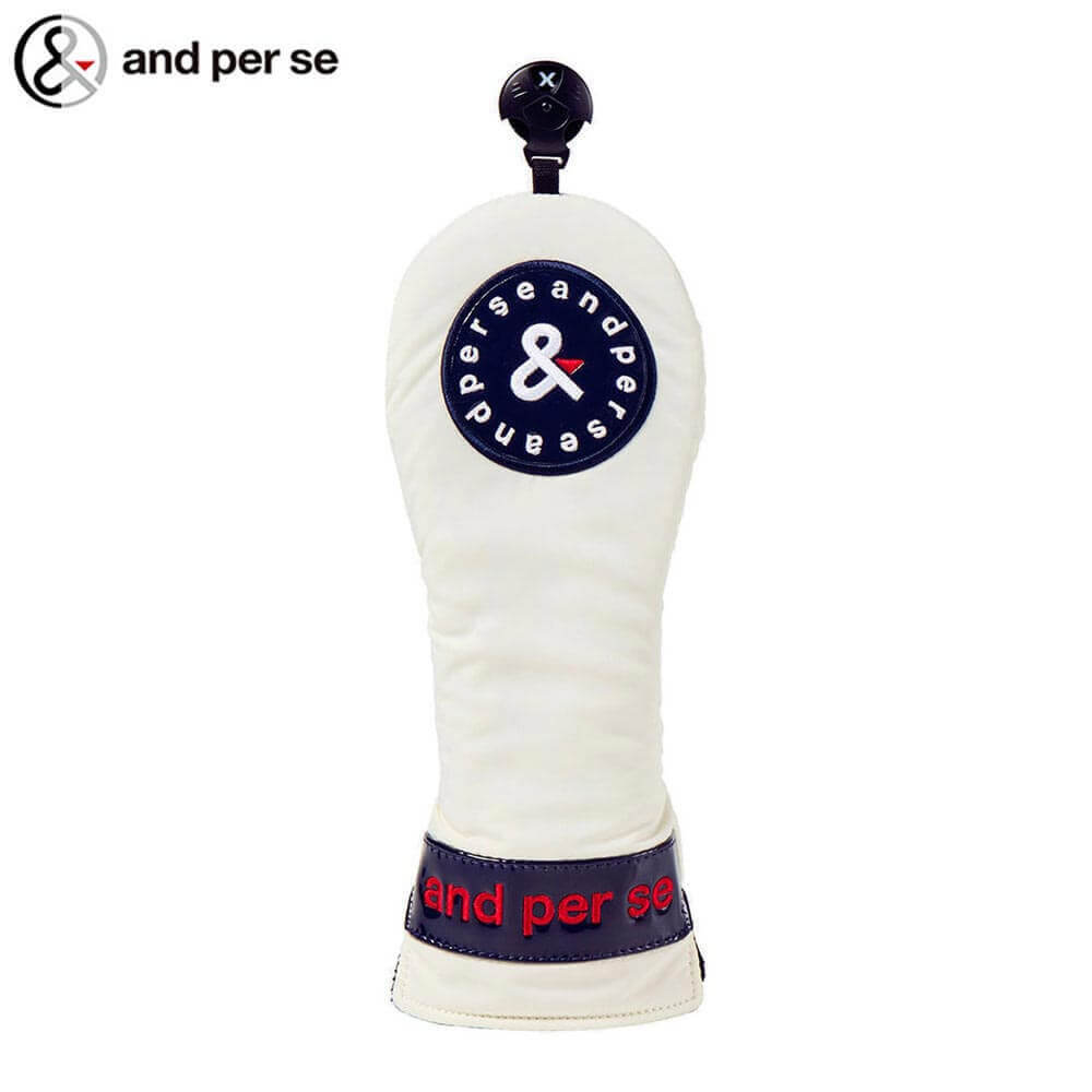 [2025年モデル] アンパスィ ユニセックス フェアウェイウッド用 ヘッドカバー AUS8335 10 ホワイト