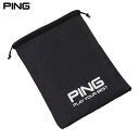 【全品10%OFFクーポン配布中!】9/1まで PING ピン シューズバッグ GB-P2407 01 ブラック